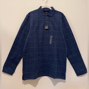 Van Heusen, Blue polo, long sleeves